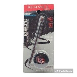 RIMMEL LONDON SCANDALEYES GEL EYELINER 24HR 001 BLACK waterproof .085oz New